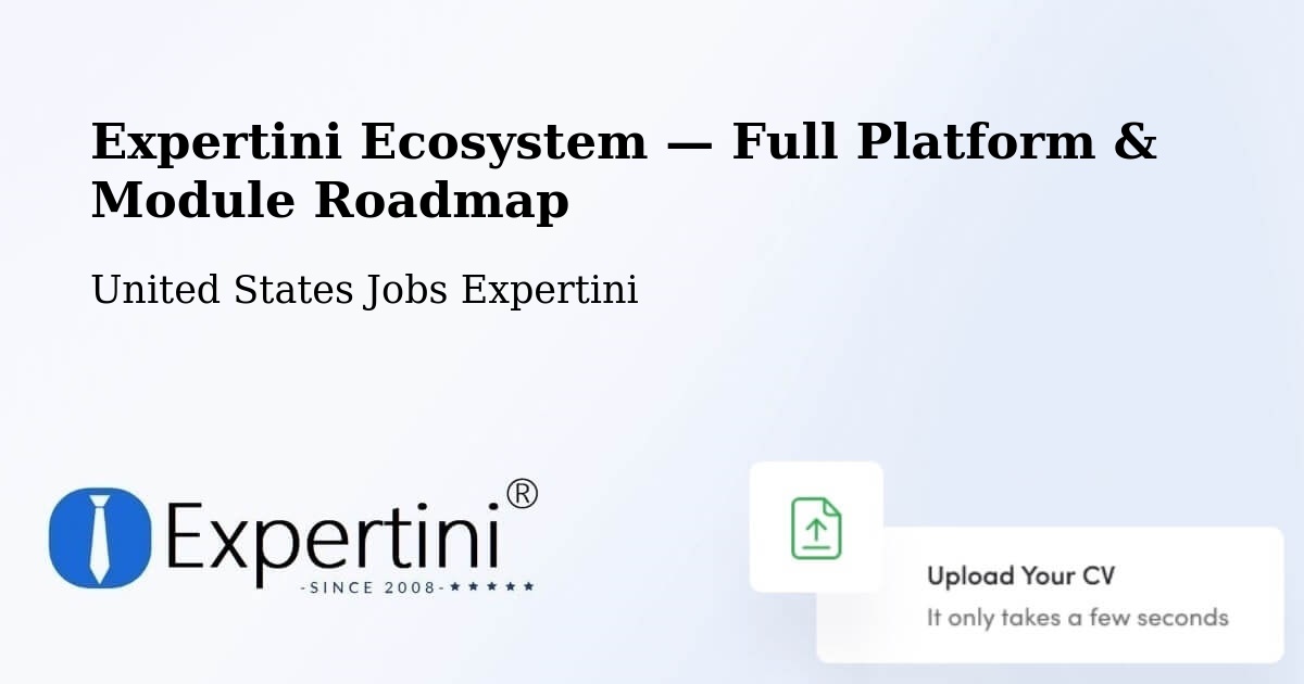Expertini Ecosystem — Full Platform & Module Roadmap – King William